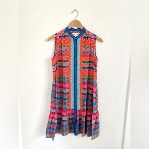 SALONI silk colorful TILLY dress / size 2